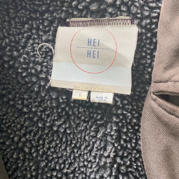 Anthropologie Hei Hei Super Warm Moto Jacket with Femme Details EUC size… - Picture 9 of 11